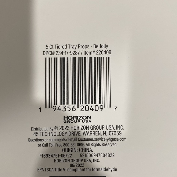 Target BP 2022 Christmas “Be Jolly” 5ct Tiered Tray Props - Picture 5 of 12